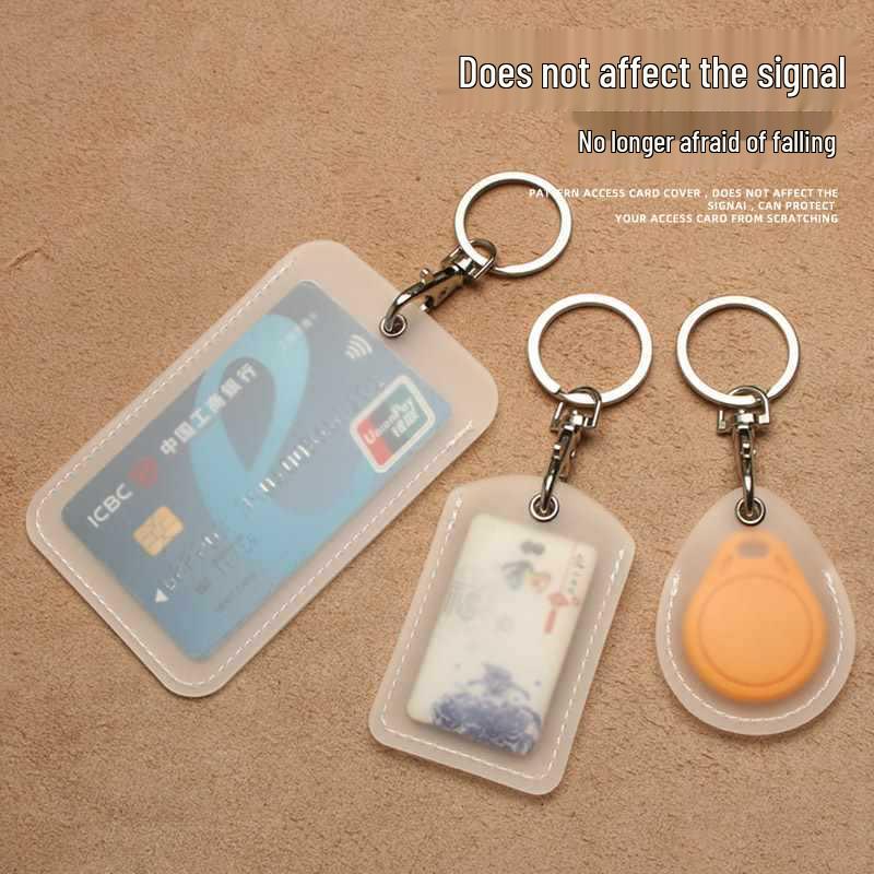 Transparenter tropfenförmiger Ausweishalter & Aufzugskartenhülle