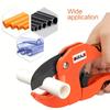AIRAJ 8-inch Ratchet PVC Pipe Knife  PPR PEX PE Cutting Knife Hand Tool with Self-Locking Function Portable Storage SK5 Stainless Steel Blade