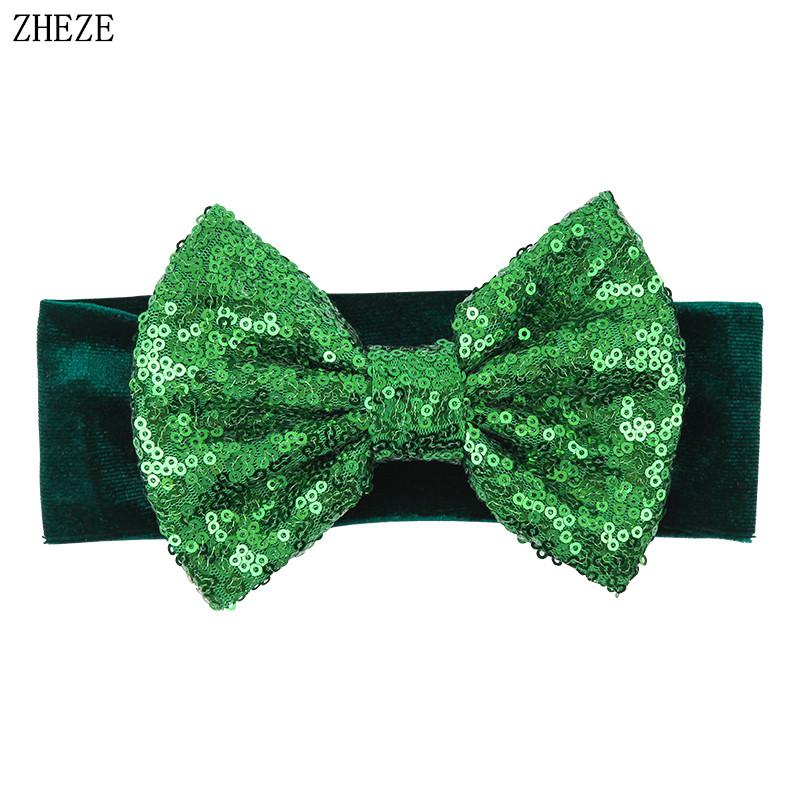 Baby Soft 5" Hair Bow Headband Kids Girls Velvet Headwrap Turband Toddler Photo Pro DIY Hair Accessories