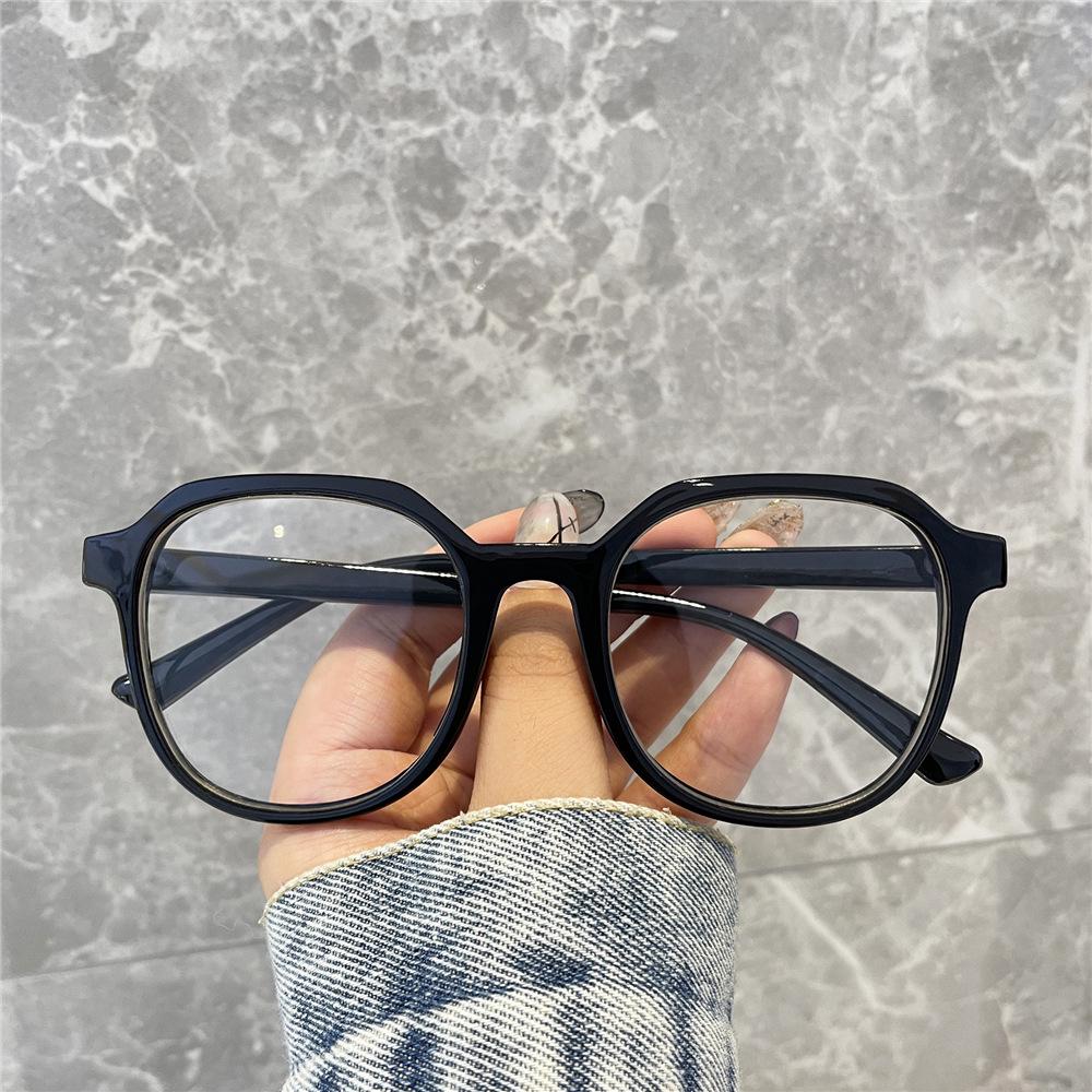 Trendy Korean-Style Large Frame Anti-Blue Light Glasses for Men & Women