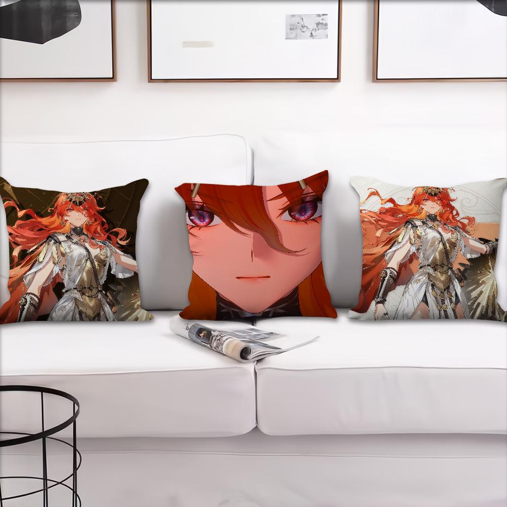 Game AUGUSTA Wuthering Wave cushion cover Pillow Cover Decoration Room Home Sofa living Office Car Nordic Simplicity