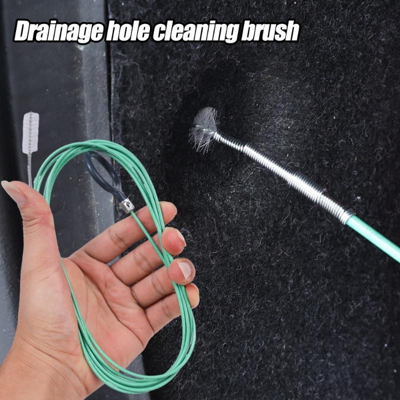 3meters Car Sewer Unclogger Cleaning Brush Car Sunroof Long Hose Drain Hole Drain Unclogger Car Pipe Cleaner Auto Accessories