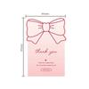 10-30pcs Pink Bowknot Thank You Stickers for Package Adhesive Decorative Seal Labels for Gift Box Baking Goods Business Package