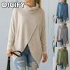 DICFY Women's Fashion Casual Autumn Winter Long SleeveBlouses & Shirts