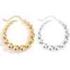 Women Exaggerated Big Beads Adjustable Choker Round Chain Necklace Clavicle Necklace for Jewelry Gifts