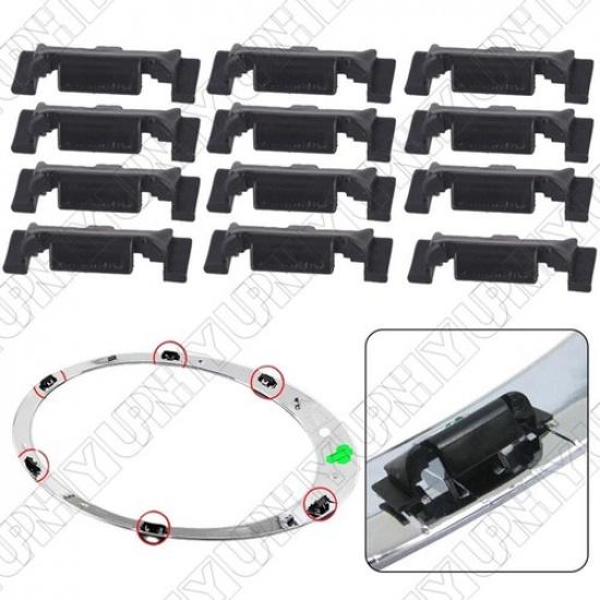 

12PCS Headlight Trim Ring Clips Fit For Mini Cooper Countryman Clubman Paceman