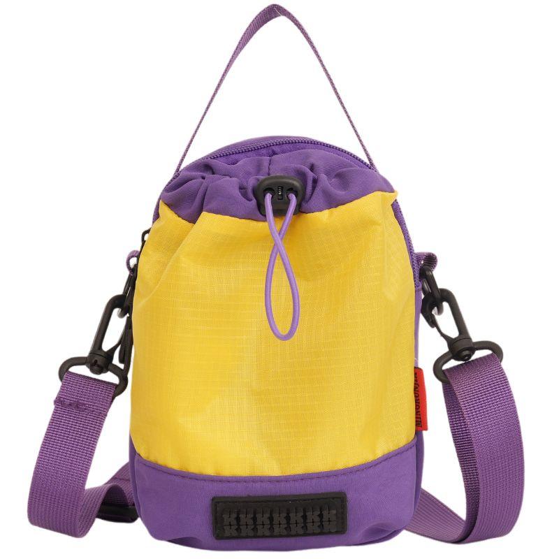 

Summer Phone Bag Kettle Bag Men s and Women s 2025 New Arrival Color Matching Small Bag Women s Shoulder Messenger Bag Walking Kettle Bag Purple