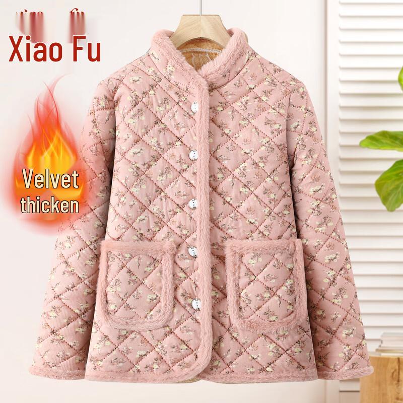 

Women s Plus Velvet Padded Winter Jacket 4XL