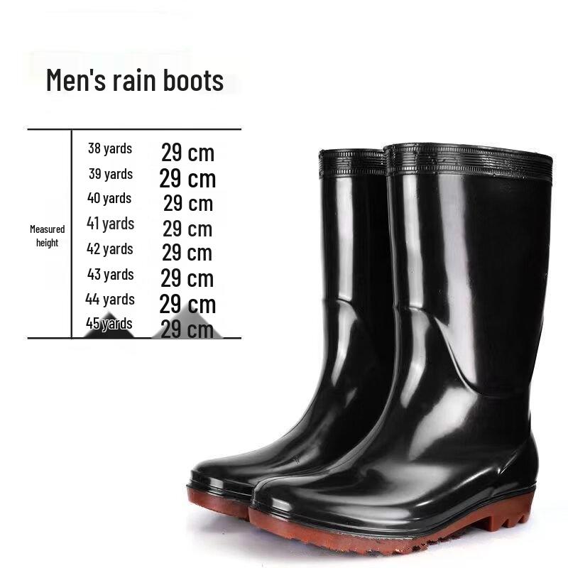 

DAXTE Men s Mid-Calf Safety Rain Boots EU 38-45