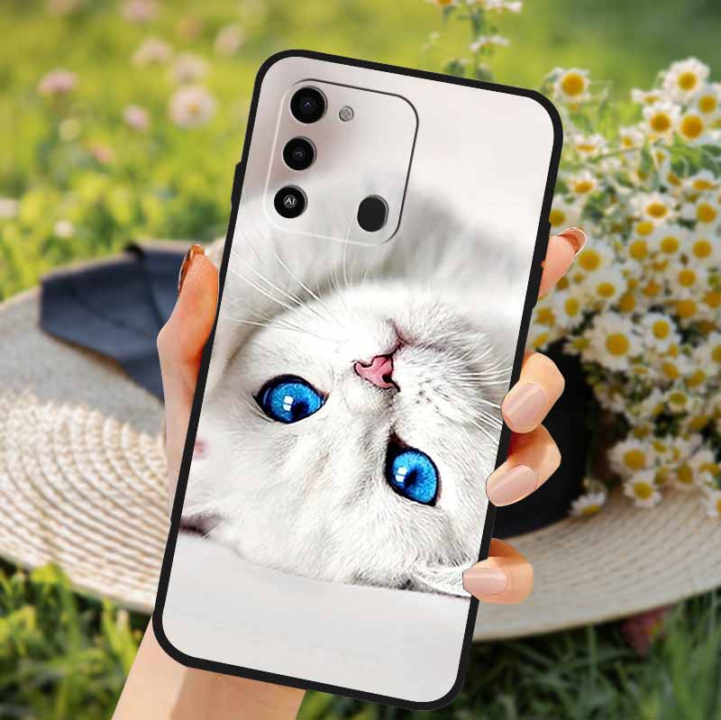 For Tecno Spark GO 2022 Case 2024 Cat Cartoon Soft TPU Silicone Phone Case For Tecno Spark 8C Cover Protective Spark8C KG5k KG5j