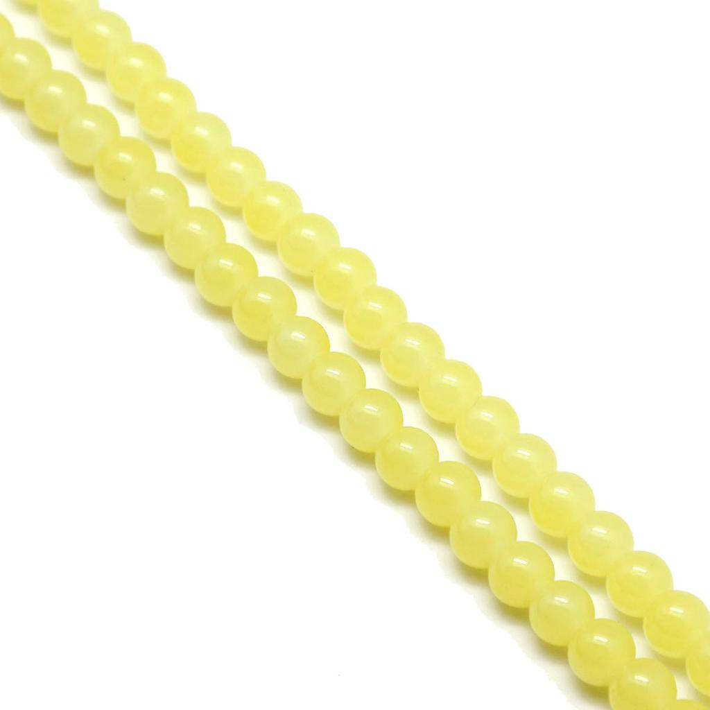 1 faixa/pacote 4/6/8/10mm contas de vidro multicoloridas faça você mesmo pulseira colar brincos acessórios de joias