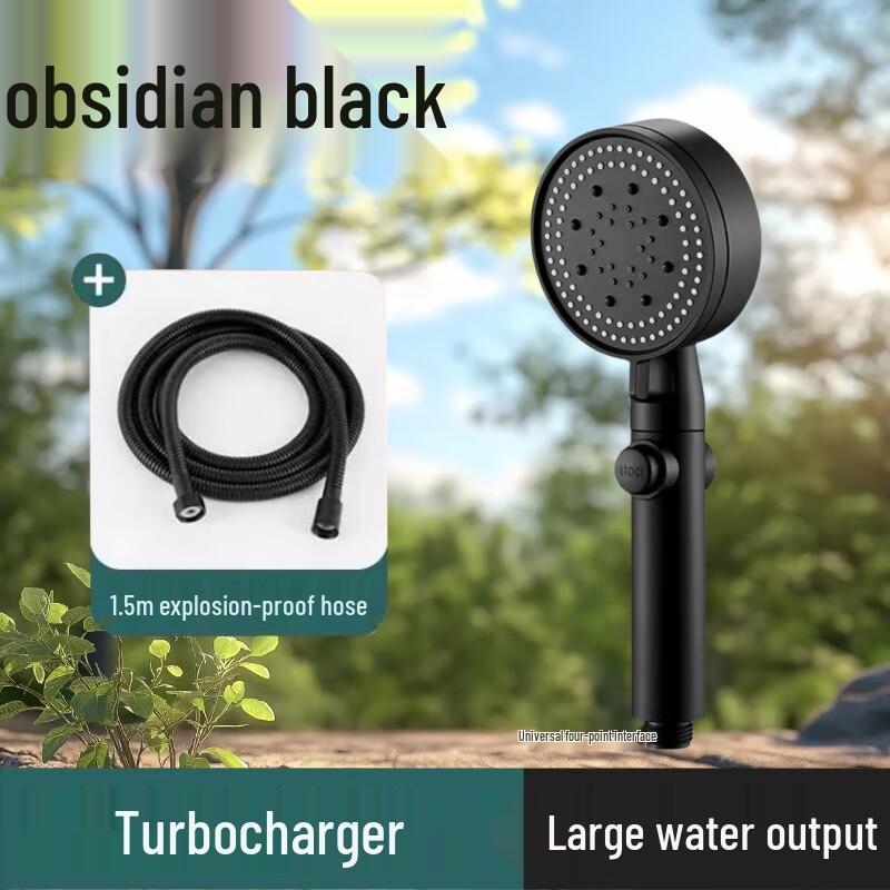 TLXT 6-Gear Pressurized Shower Head with Filter