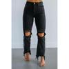 QICED Women's Fashion Casual Solid Color Print Pants & Capris