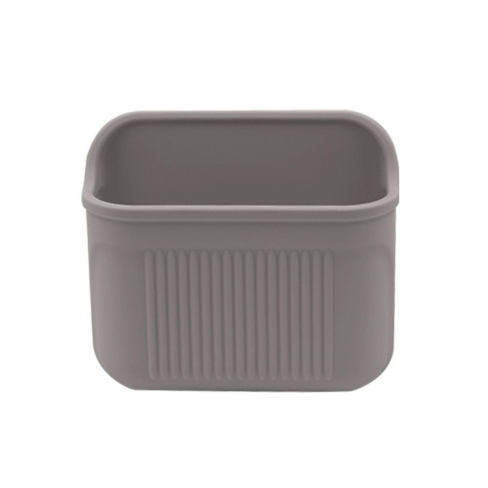 Self-adhesive Silicone Toothbrush Holder Wall Mounted Storage Box  Bathroom  Organizer