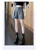 Women's Summer Black A-Line High Waist Casual Sport Shorts, 2023