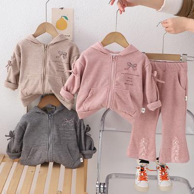 Kids Casual Long-Sleeve Set, Comfortable Daily Wear Outfits
