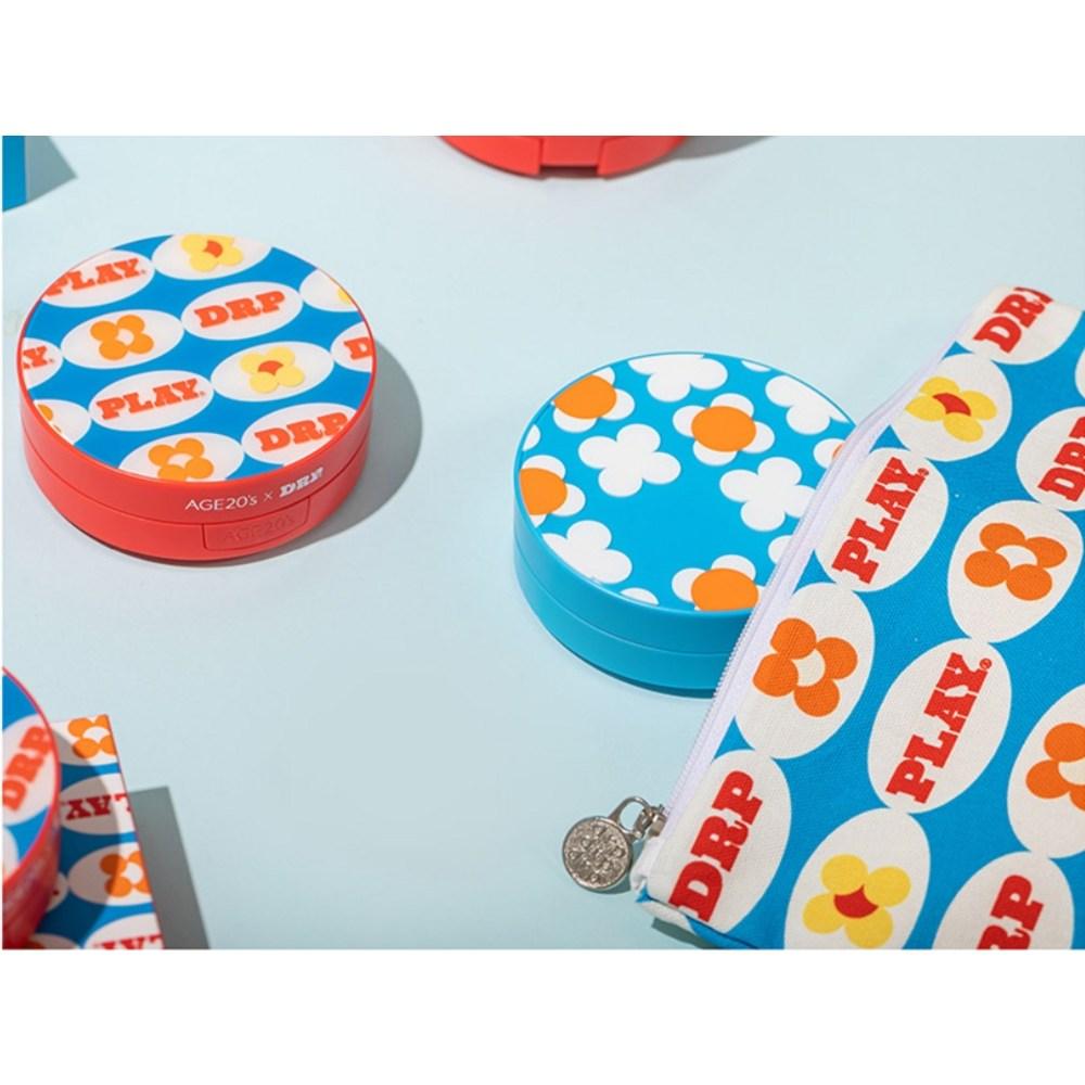 Age To Wenness Drop Drop Drop 2 Case + New Original Refill 3p Set, Blue, No. 21 Pink Latte (Pact), 1 Set