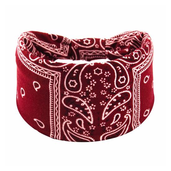 Large Bandeau Bohème Respirant Extensible Yoga Entraînement Cheveux Noués Femmes Africaines Filles Enveloppement de Tête Accessoires pour Cheveux