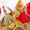 2026 Auspicious Flower Bouquet Broom Ornament for Chinese New Year DIY Decoration