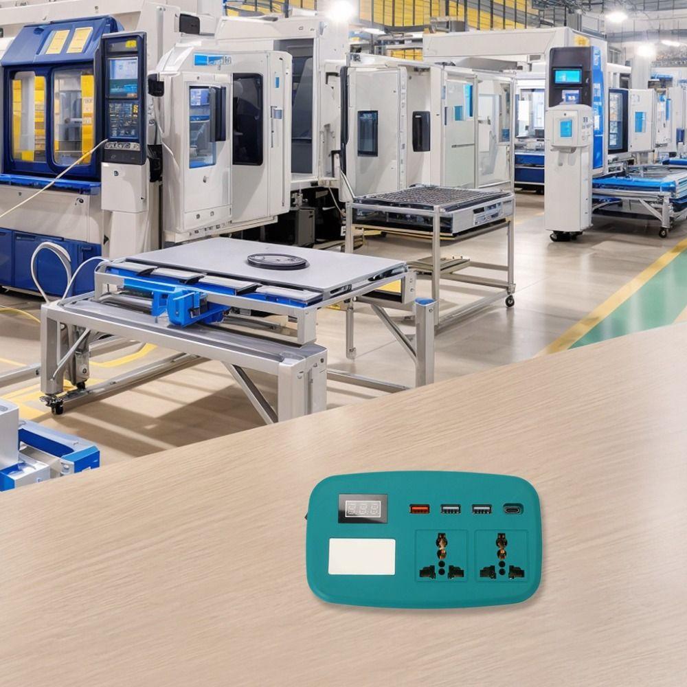 Compact Battery Inverter with 4 USB Ports Power Converter Transformer  For Home Outdoor