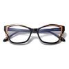 New Fashionable Reading Glasses Women Splicing Color Vision Eyewear Anti Blue Light Spring Leg Correction Eyeglass +1.0 +1.5 +2