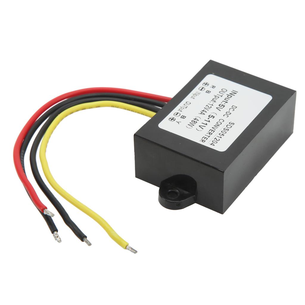 DC DC 5V 5‑11V To 12V 4A Waterproof Boost Converter Overvoltage Protection DC Voltage Regulator