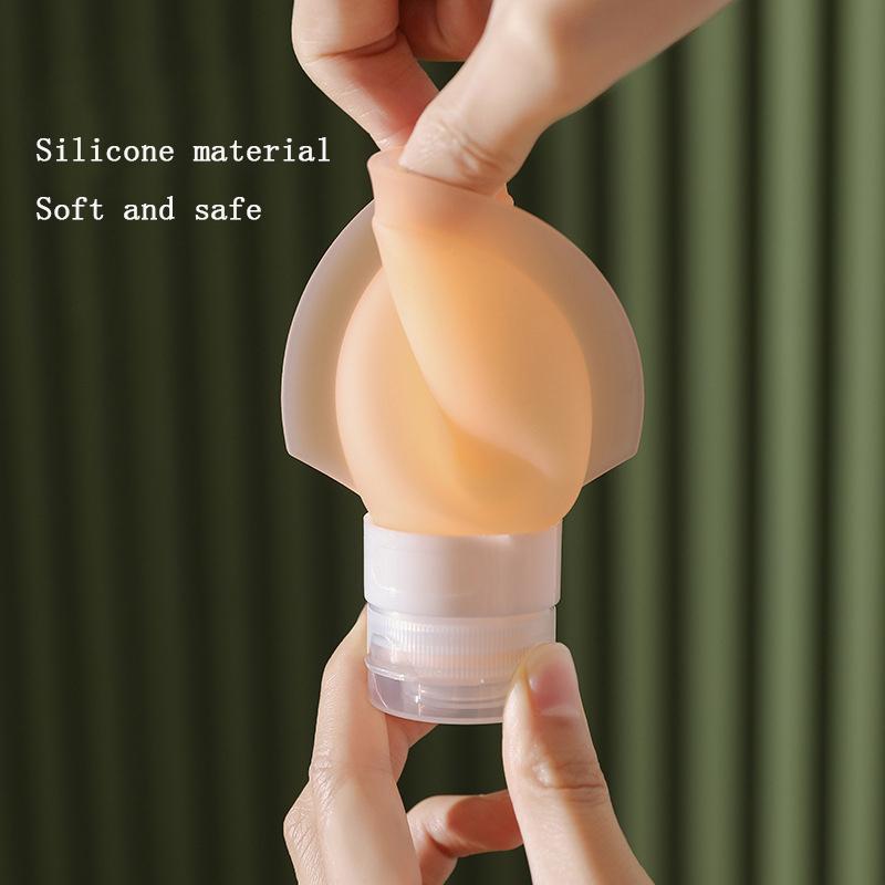 3Pcs 60ml/90ml Travel Silicone Bottle Set  Lotion Toner Cream Shampoo Makeup Sample Empty Storage Bottle Portable Container Tool