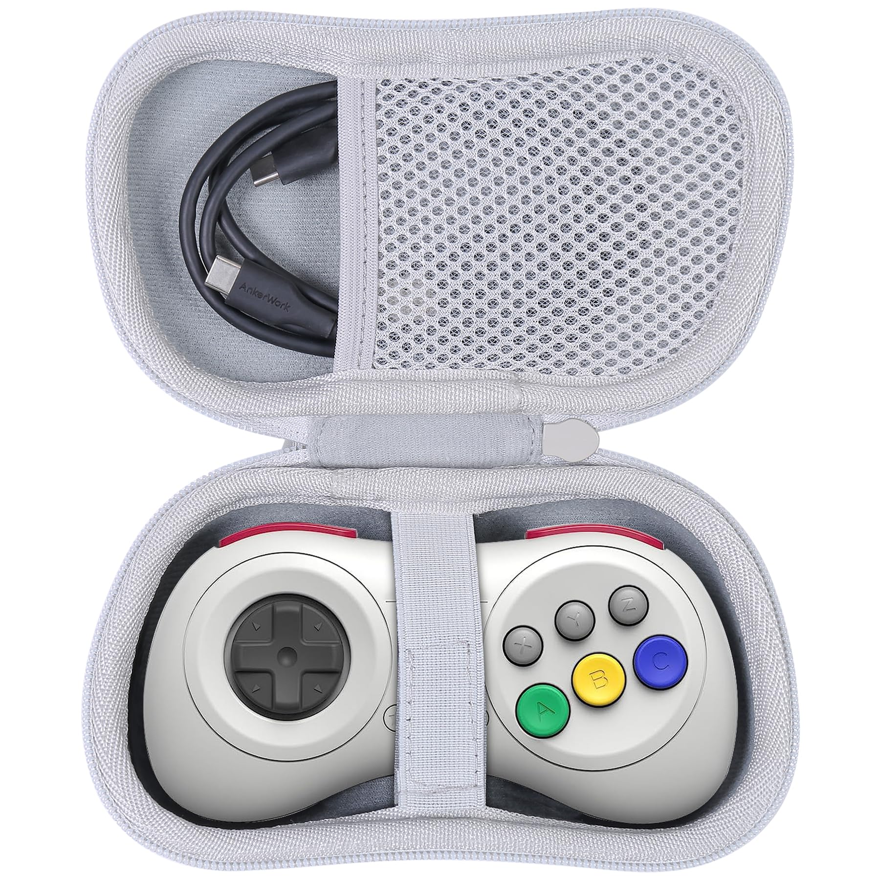 

8Bitdo Bluetooth Gaming Controller Portable Storage White co2CREA (Case Only) M30/NEOGEO Case, - білий
