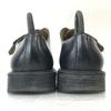 90s? Made In Italy Hawkins All Leather Heavy Leather Monk Strap U Tip Shoes Size 39 24.5 Black Dress Shoes(USED)