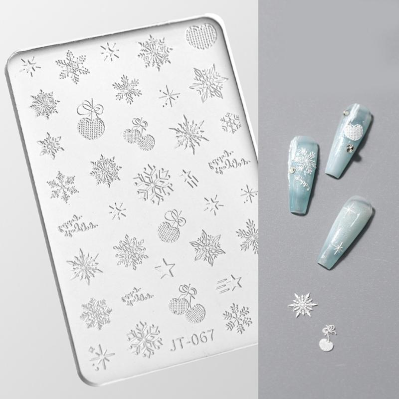 Crystal Silicone Nail Mold Nail Decors Molds Silicone Stamps Nail Decors Mould Nail Decors Stamping Tools for Nail Decor