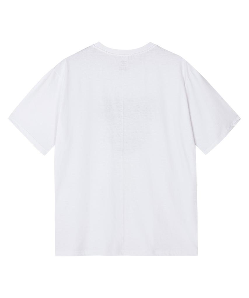 NOISE Vintage Happiness Graphic Short Sleeve T-Shirt - White