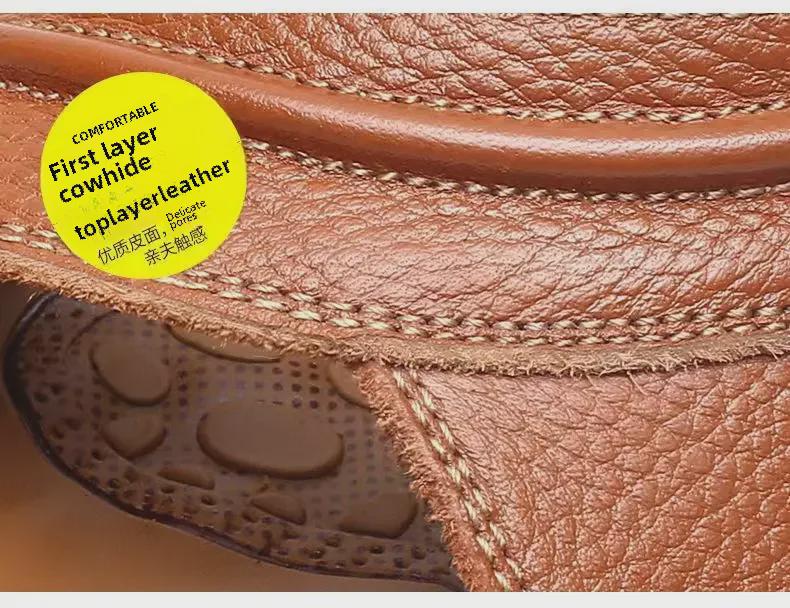 Sandale și papuci din piele de vacă pentru exterior pentru bărbați