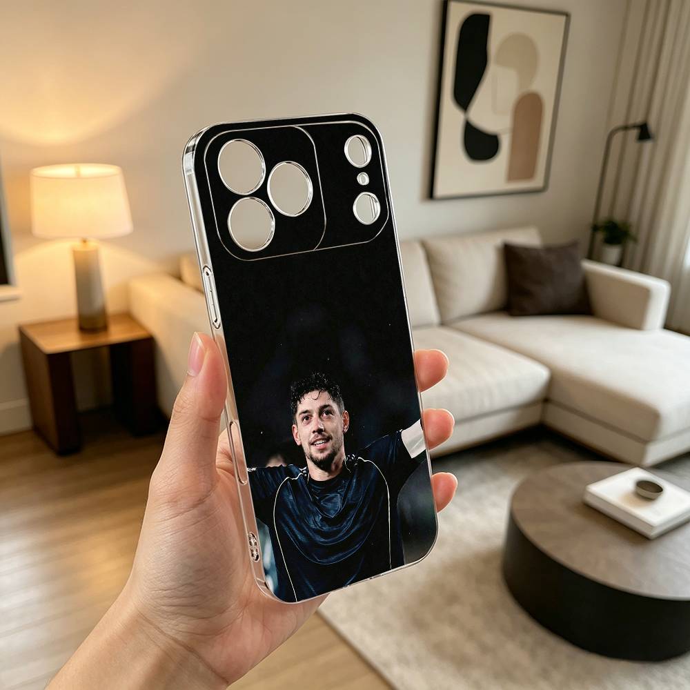 Football Fan f-Federico v-Valverde Phone Case For iPhone 17 16 15 14 13 12 11 Mini Pro Max Plus Transparent Cover