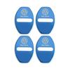 4pcs Car Door Lock Protective Cover Metal Sticker For Volkswagen VW GTI R Golf Polo Tiguan Passat Jetta Lavida Rline Accossories zj3