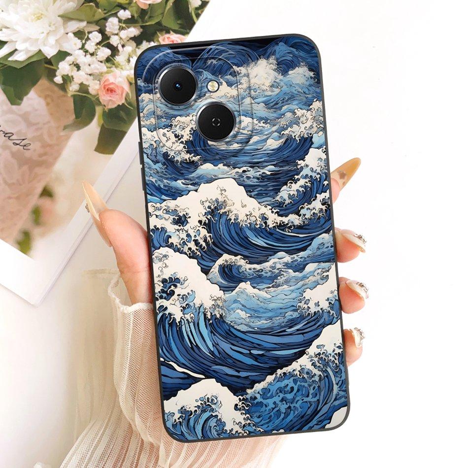 For Tecno Spark 40C 40 KM5 KM4k Fashion Dusk Beach Painting Phone Case For Tecno Spark40C Spark40 4G Soft Silicone Cover Bumpers