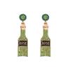 European and American Wine Bottles Are Light Luxury and Fashionable, Personality and Temperament Are Versatile, Trendy Niche Exaggeration, Cute Stud 