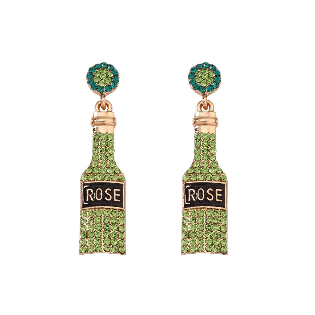 European and American Wine Bottles Are Light Luxury and Fashionable, Personality and Temperament Are Versatile, Trendy Niche Exaggeration, Cute Stud