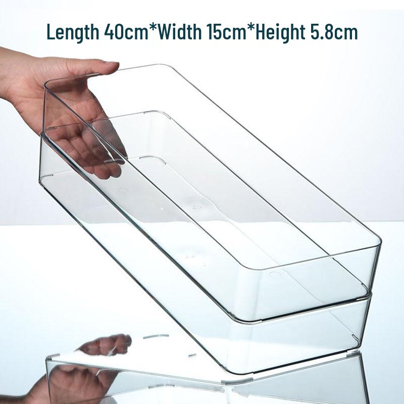 Clear Acrylic Jewelry and Cosmetics Storage Box with Lid