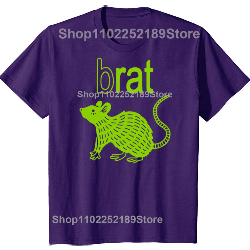 Funny Brat B Rats Lover Graphic T-shirts Men Women's Fashion Casual Tshirt 100% Cotton Loose Oversized T Shirt