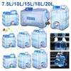 7.5L/10L/15L/18L/20L Camping Water Container Large Capacity Outdoor Water Bucket Portable Car Water Tank with Faucet for Picnic