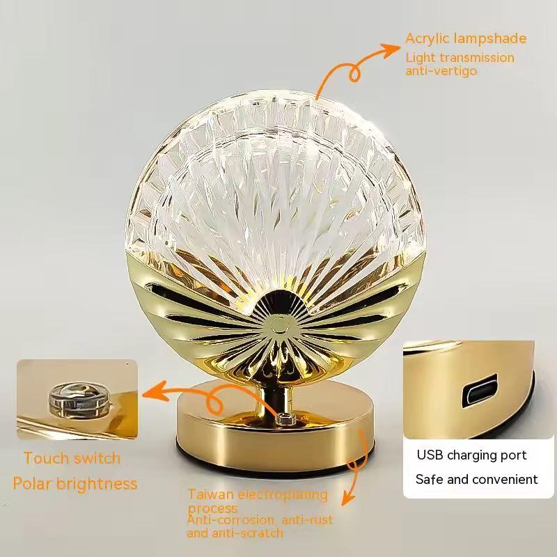 LED European-style bedside lamp decorative lamp Charging touch sensing night light decorative advanced decoration table lamp in