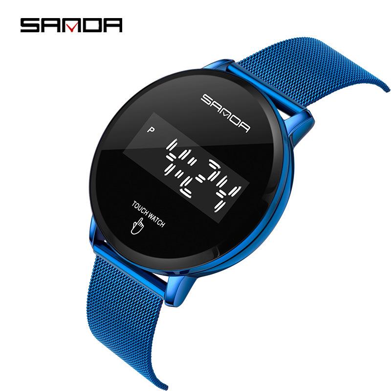 

Sanda Мужские многофункциональные светящиеся водонепроницаемые спортивные часы