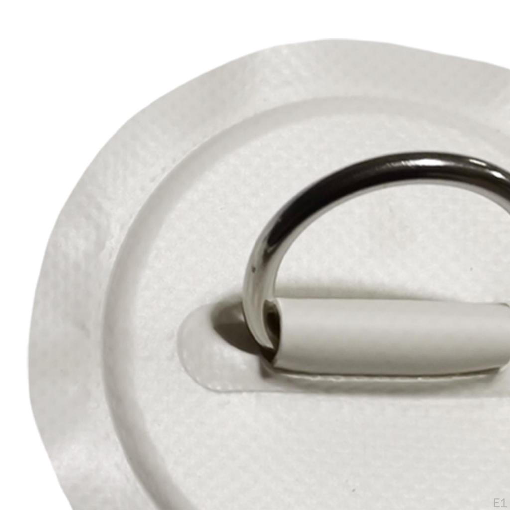 2x D Ring Pad Patches Lightweight PVC Patch Fixed Buckle for Inflatable Boat, Raft, Canoe,