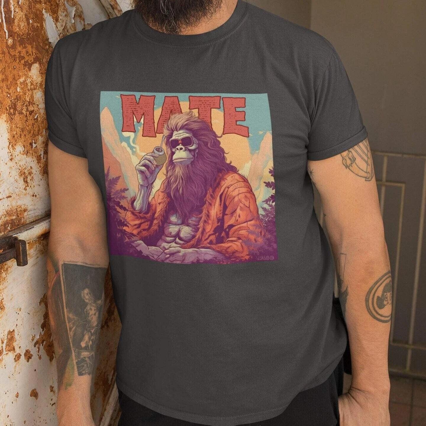 Bigfoot Yerba Mate Shirt, Bigfoot Mate Plant Shirts Yerba Mate Tea Gifts S