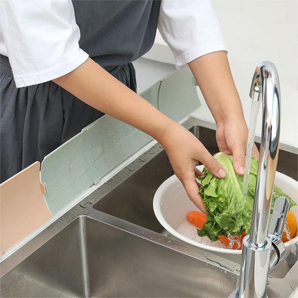 

С защитой от брызг для раковины с присоской, нескользящий водонепроницаемый экран для мытья фруктов и овощей