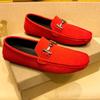 Fashion Suede Leather Casual Slip On Shoe Comfortable Handmade Loafers for Men Fashion Trend Male Driving Shoes Moccasins Business Flats