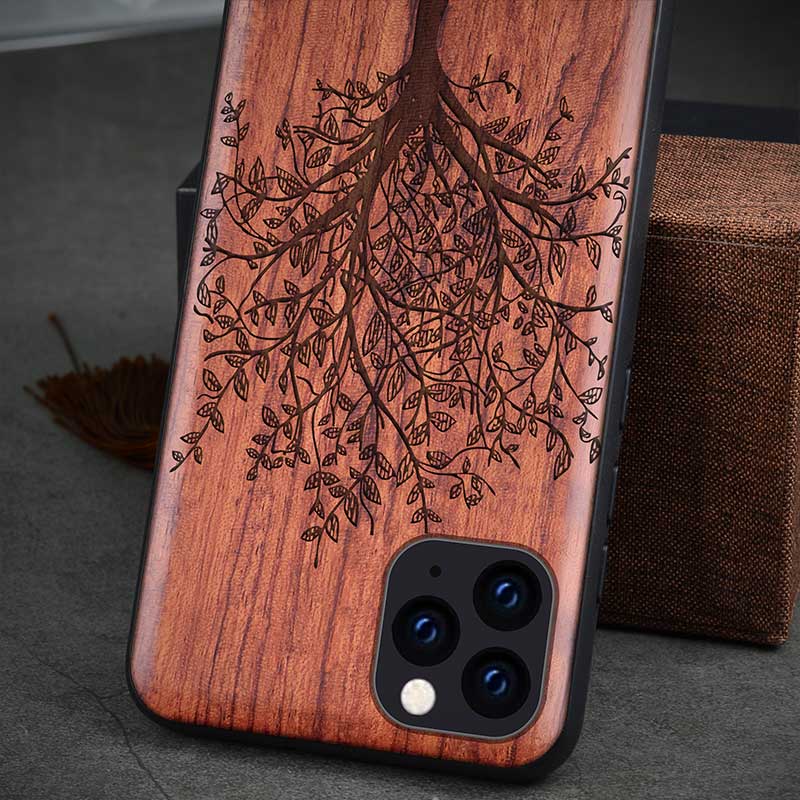 Custodia in Legno Naturale Vero TPU per iPhone 16 15 14 13 12 11 Pro max Custodia Cover Guscio Telefono Funda per iPhone 16 Pro Max