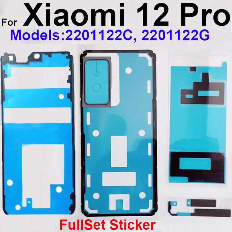 Full Set For Xiaomi 12 12S 12X 13 14 Pro Ultra Civi Front LCD Screen Adhesive Back Battery Housing Cover Glue with Rear Camera
