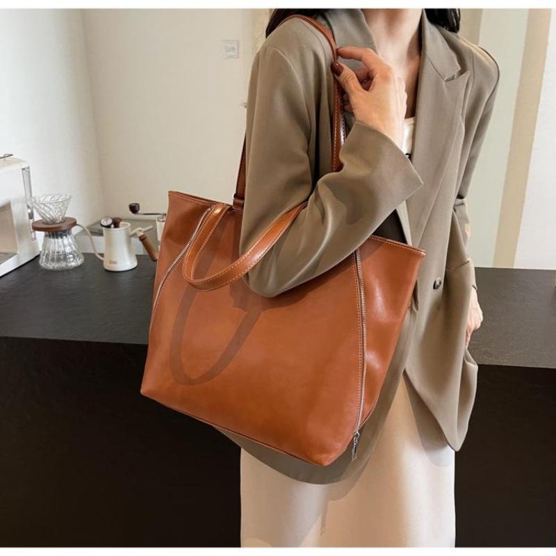 2026 Herbst und Winter Leder Tragetasche Große Kapazität Schultertasche Damen Modische Handtasche