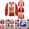 Festive Men's Christmas 3d Graphic Print Pullover Hoodie Sweatshirt With Soft Material